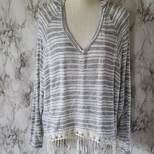 Tilly's Poof hooded top size medium